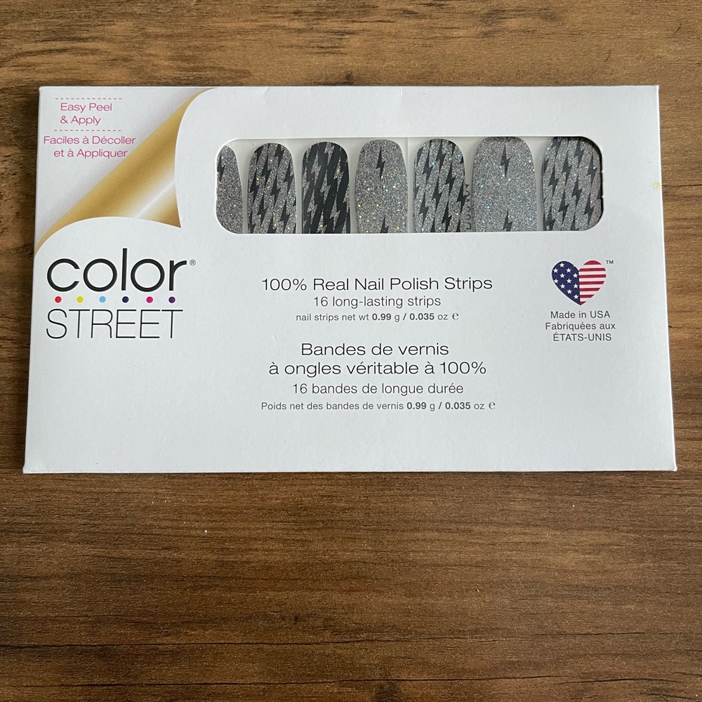 Color Street NEW 100% real nail‎ polish strips manicure glitter art press on